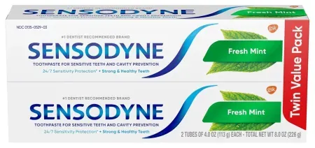 2-Pack 4oz Sensodyne Fresh Mint Sensitive Toothpaste