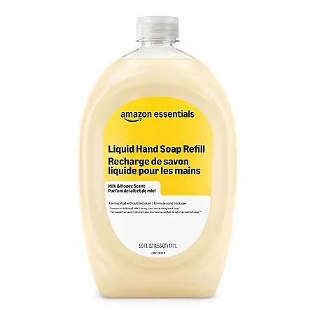 Prime: 50-Oz Amazon Essentials Liquid Hand Soap Refill (Milk & Honey)