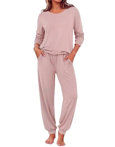 Ekouaer Long Sleeve Soft Pajama Sets