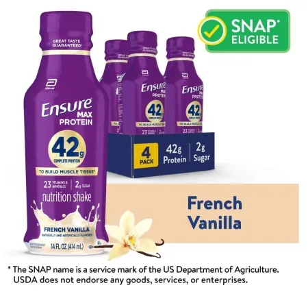 4-Pack Ensure Max Protein 42g High Protein Shake (14 oz each) + $14.98 Walmart Cash