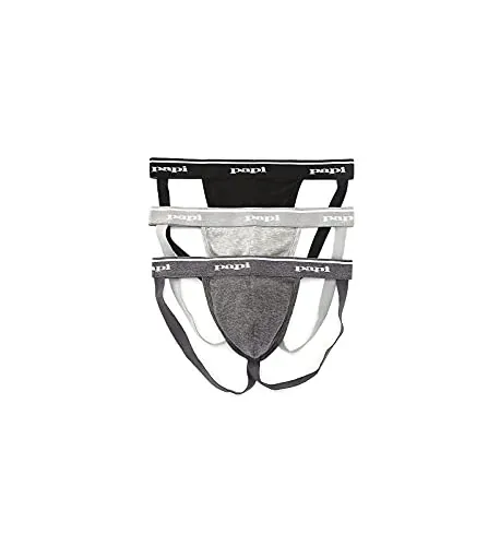 Papi Cotton Stretch Strap Jockstrap 3-Pack