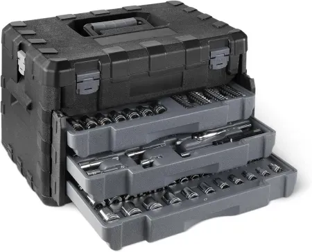 287-Piece Amazon Basics Socket Set with 3-Drawer Case