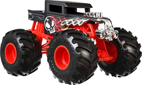 Hot Wheels Toy Monster Trucks Oversized Die-Cast Bone Shaker 1:24 Scale