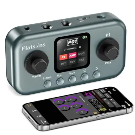 Flatsons P1 Portable Multi-Effects Guitar & Bass Pedal Processor