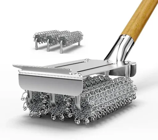 HOUSE AGAIN Bristle Free Grill Brush with 3 Replacement Heads