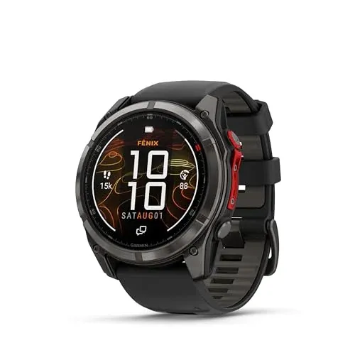 Garmin fēnix 8 Pro 51mm MicroLED Sapphire DLC Titanium Black/Pebble Gray