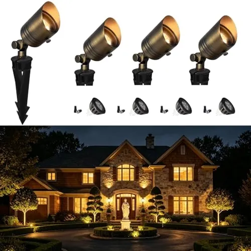 Coloer 12V LED Landscape Spotlight 4-Pack