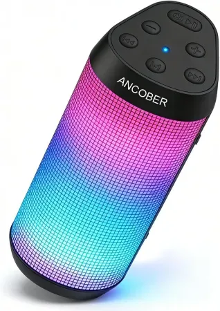ANCOBER 20W Portable 8-Mode LED Bluetooth Speaker