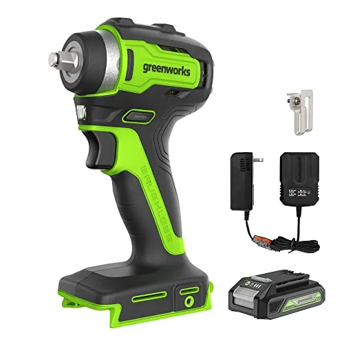Greenworks 24V 3/8" Brushless Cordless Impact Wrench 2.0Ah