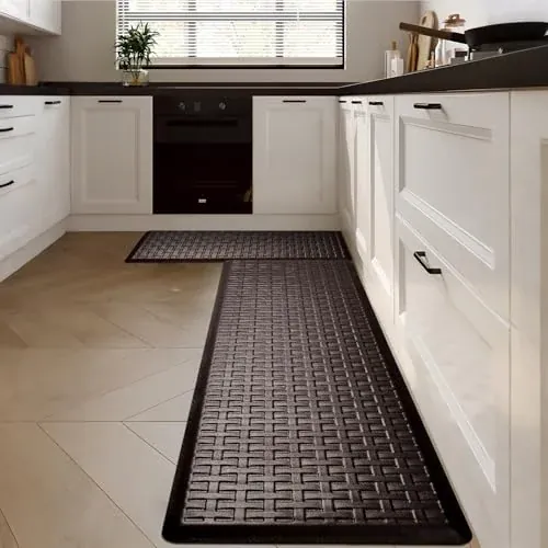 2-Pack Kitchen Rugs, 17.3×28" and 17.3×60" Sizes