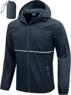 ZITY Waterproof Lightweight Packable Men's Raincoat