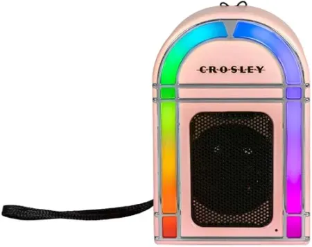 Crosley Mini Jukebox Portable Bluetooth Speaker with LED Lights