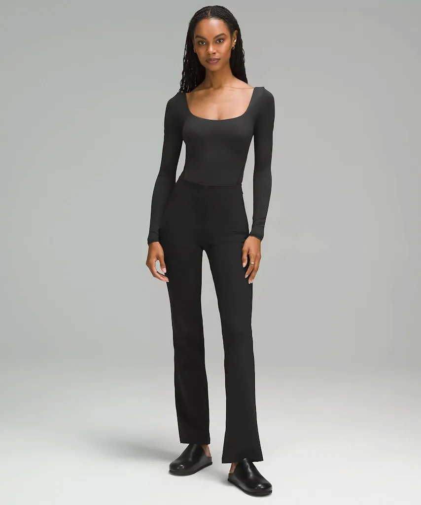lululemon Wundermost Ultra-Soft Nulu Square-Neck Long-Sleeve Thong Bodysuit (L and XL only)