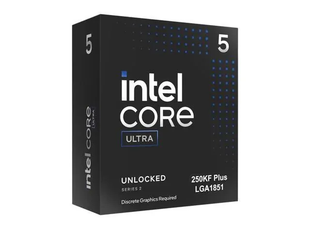 Intel Core Ultra 5 250KF Plus Processor 18 cores (6 P-cores + 12 E-cores) up to 5.3 GHz $194.99 ($199.99
