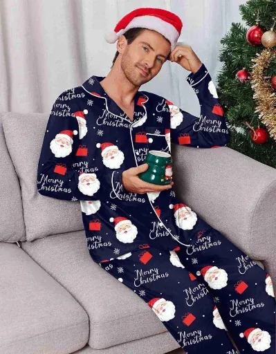 Ekouaer Men's Long Sleeve Pajama Sets