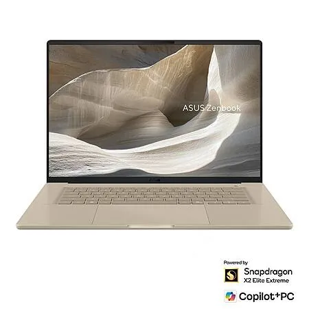16" ASUS ZenBook A16 Laptop: 3K OLED 120Hz, Snapdragon X2E-94-100, 48GB, 512GB