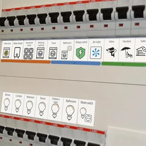 70-Piece Circuit Breaker Label Set