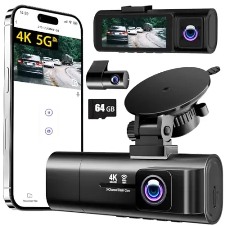 TOOXYZ 4K Front and Rear Dash Cam