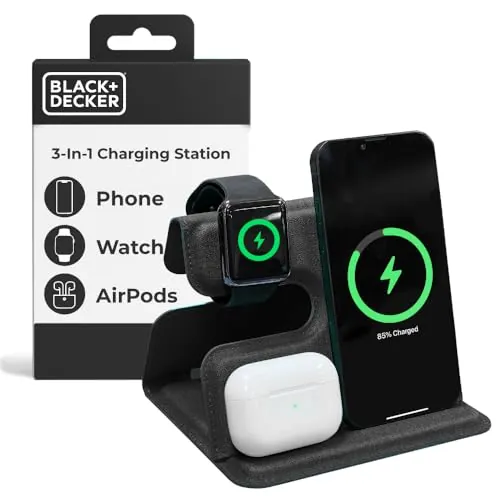 BLACK+DECKER 3-in-1 Apple Charging Station