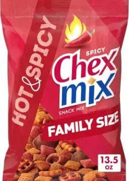 8-Pack 13.5oz Chex Mix Hot and Spicy Snack Mix