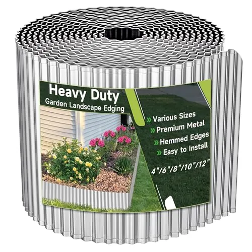 Corrugated Garden Edging 6"x20Ft Galvanized Steel