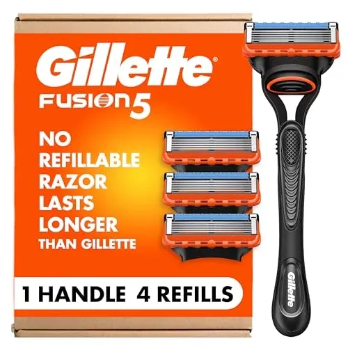 Gillette Fusion5 Razor Handle + 4 Refills