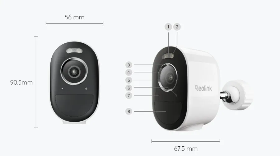 Reolink Argus 3 Pro 5MP Wireless Camera w/ Solar Panel Lite