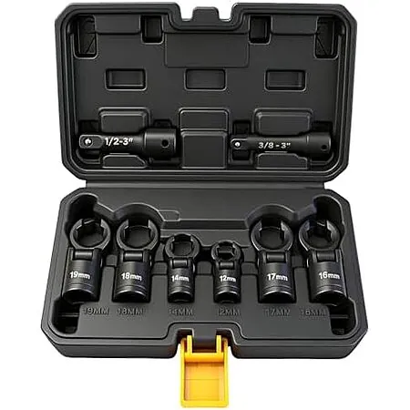 8-pc Elead Flex Head Crows Foot Wrench Set