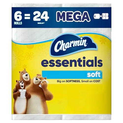 Charmin Essentials Toilet Paper 6-Count Mega Rolls