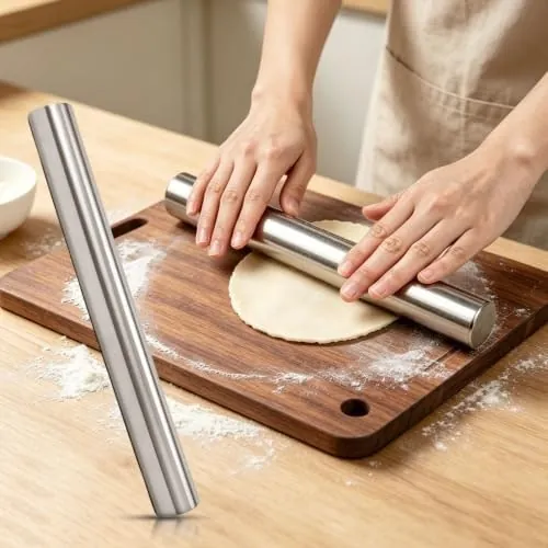 10" Stainless Steel Hollow Rolling Pin