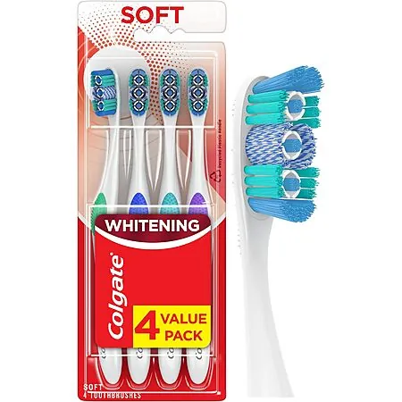 Select Accounts: 4-Count Colgate 360 Optic White Whitening Toothbrush (Soft)