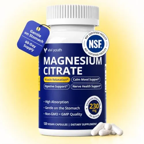 VIVI Youth Magnesium Citrate 230mg Elemental 120 Capsules