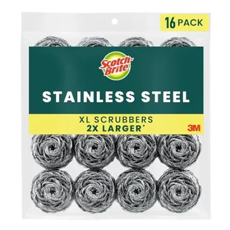 16-Pack Scotch-Brite Stainless Steel Scrubbers