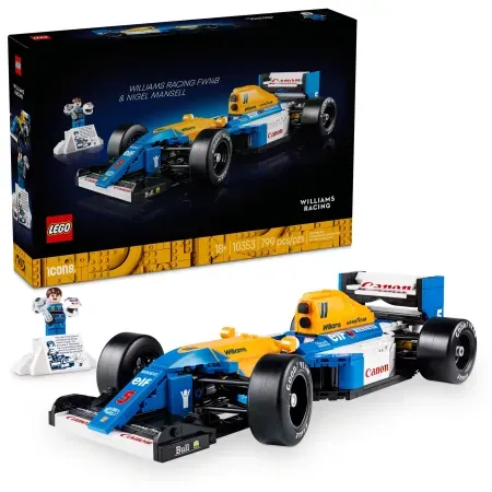 799-Piece LEGO Icons Williams Racing FW14B & Nigel Mansell F1 Model Car