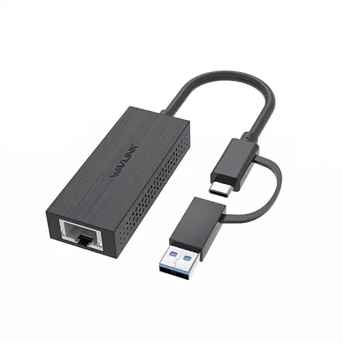 WAVLINK USB C + USB A to 2.5G Ethernet Adapter