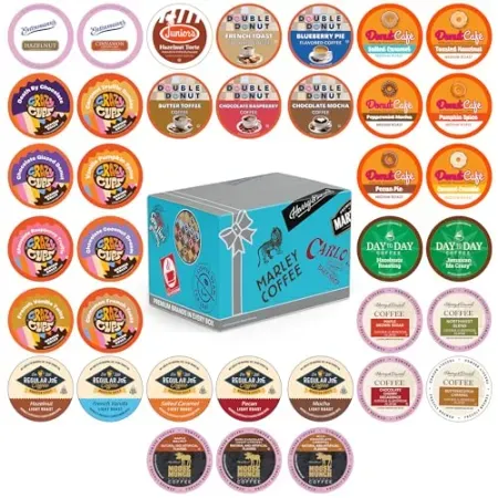 36-Count Crazy Cups Flavored Coffee Pods Variety Pack