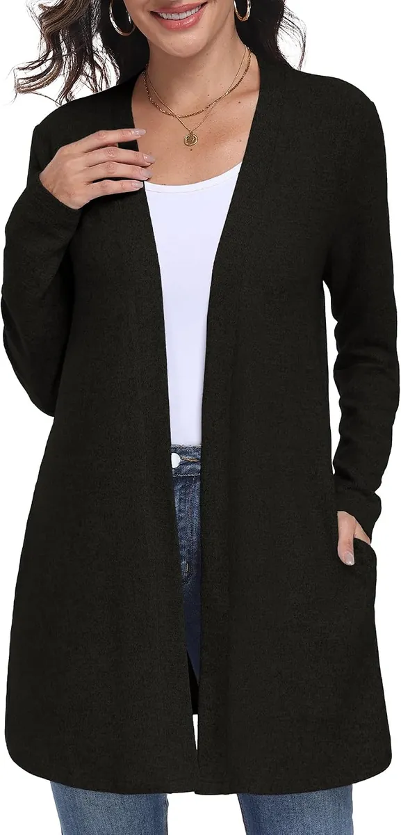 Lepunuo Women’s Open Front Cardigan Sweater