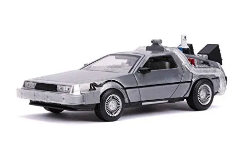 Jada Back to The Future Part II 1:24 Time Machine Die-cast Car Light Up Feature