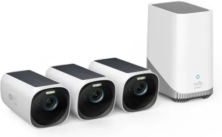 eufy eufyCam3 S330 3-Camera 4K Wireless Solar Security System (Refurb)