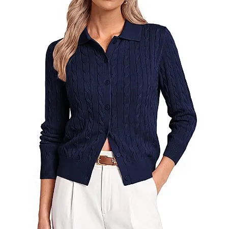 Grace Karin Women's Cable Knit Cardigan Sweater
