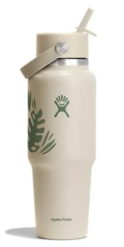 32-Oz Hydro Flask Wide Mouth Flex Straw Travel Water Bottle