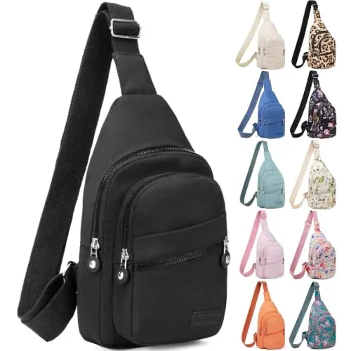 Banelu Small Crossbody Sling Bag (Black)