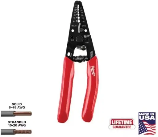 Milwaukee 8-20 AWG Dipped Grip Wire Stripper & Cutter
