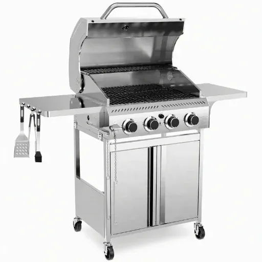 Electactic 32000 BTU Four Burner Commercial BBQ Grill