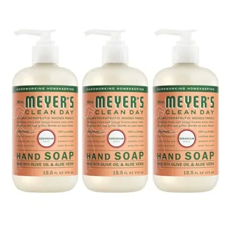 3-pack Mrs. Meyer's Clean Day Liquid Hand Soap (12.5oz Bottles)