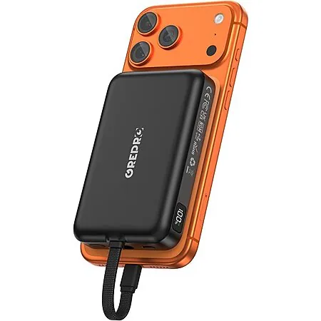 10000mAh Grepro Magnetic Power Bank w/ 22.5W USB-C Cable & Wireless Charging