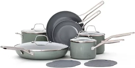 12-Piece Calphalon Ceramic Nonstick Cookware Set
