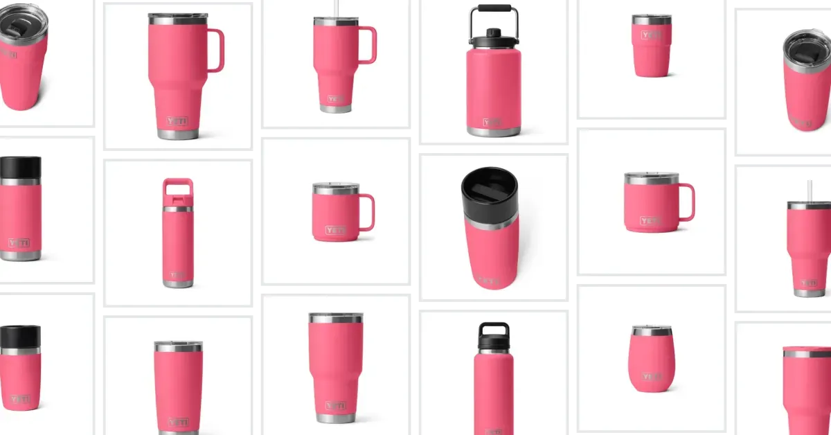 YETI Rambler 30 oz Travel Mug, Tropical Pink