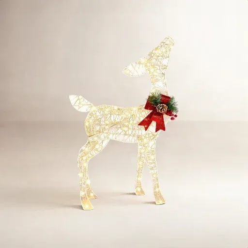 Birch Lane Lighted Christmas Reindeer Lawn Display