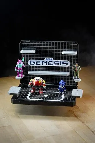 SEGA Genesis Display Console Supervillain boss bundle with Cartridge (Sonic 1)